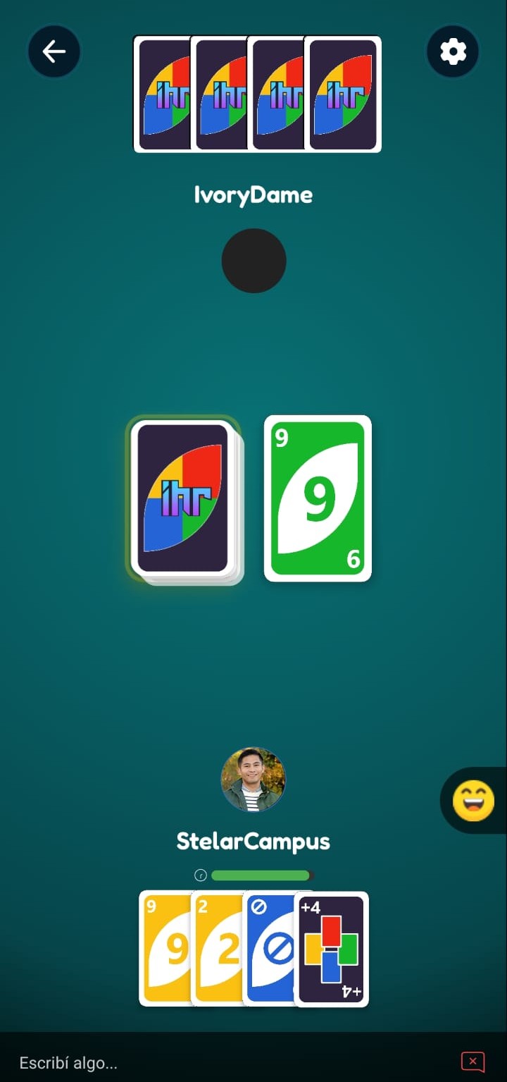 Pantalla de partida
